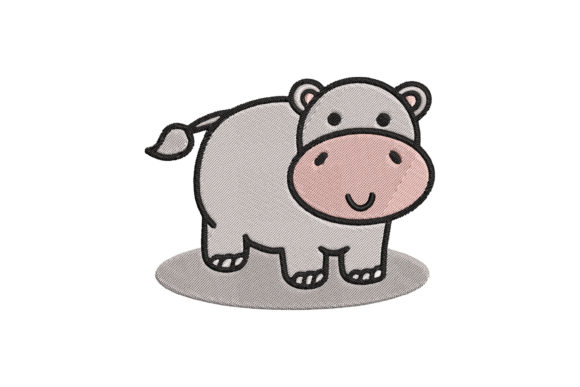 Cute Hippo Animal Cartoon: A Designer’s Review for Seasonal Embroidery