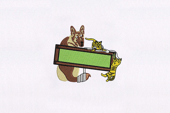 Friendly Cat and Dog: Embroidery Design Review