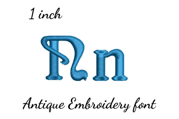 N Font Antique: A Timeless Embroidery Choice