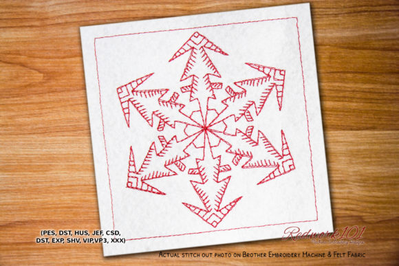Snowflake Pattern Review for Holiday Embroidery