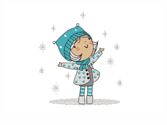 Winter Girl: A Seasonal Embroidery Design Review